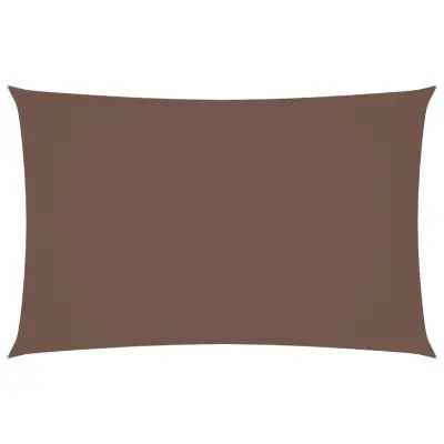 vidaXL Senčno jadro oksford blago pravokotno 4x7 m rjavo