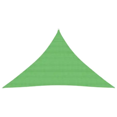 vidaXL Senčno jadro 160 g/m² svetlo zeleno 2,5x2,5x3,5 m HDPE