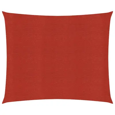 vidaXL Senčno jadro 160 g/m² rdeče 4x4 m HDPE