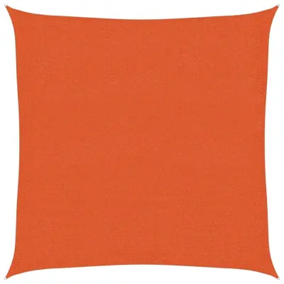 vidaXL Senčno jadro 160 g/m² oranžno 2x2 m HDPE