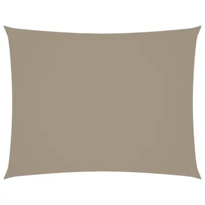vidaXL Senčno jadro oksford blago pravokotno 4x5 m taupe