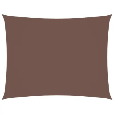 vidaXL Senčno jadro oksford blago pravokotno 3,5x5 m rjavo