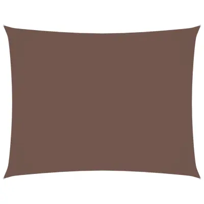 vidaXL Senčno jadro oksford blago pravokotno 2,5x4 m rjavo