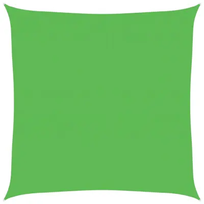vidaXL Senčno jadro 160 g/m² svetlo zeleno 7x7 m HDPE