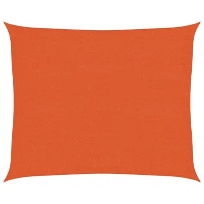 vidaXL Senčno jadro 160 g/m² oranžno 2,5x3 m HDPE