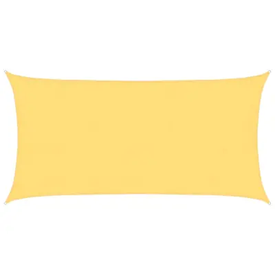 vidaXL Senčno jadro 160 g/m² bež 4x7 m HDPE