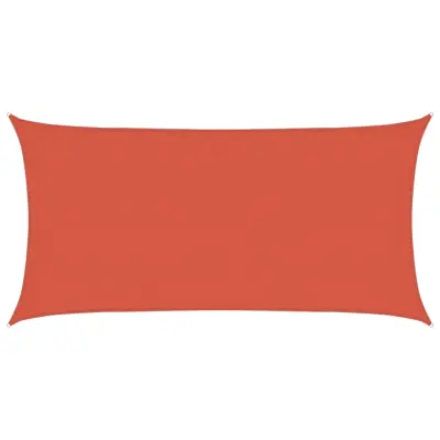 vidaXL Senčno jadro 160 g/m² terakota 4x7 m HDPE