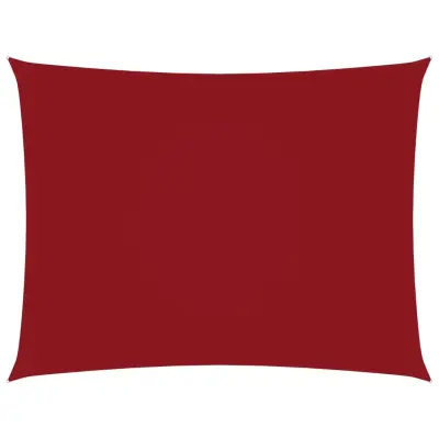 vidaXL Senčno jadro oksford blago pravokotno 2,5x3,5 m rdeče