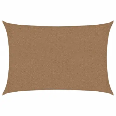 vidaXL Senčno jadro 160 g/m² taupe 2x3 m HDPE