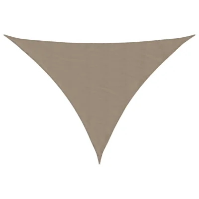 vidaXL Senčno jadro oksford blago trikotno 4x5x5 m taupe