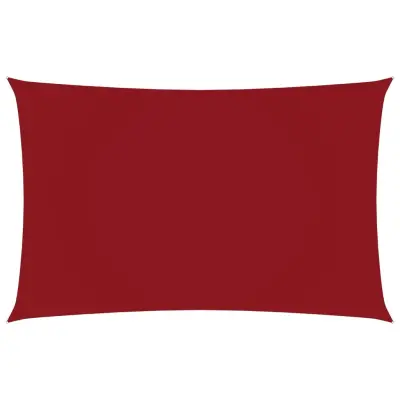 vidaXL Senčno jadro oksford blago pravokotno 4x7 m rdeče