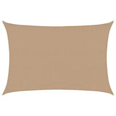 vidaXL Senčno jadro 160 g/m² taupe 4x5 m HDPE