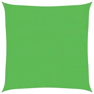 vidaXL Senčno jadro 160 g/m² svetlo zeleno 2,5x2,5 m HDPE