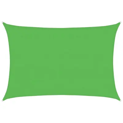 vidaXL Senčno jadro 160 g/m² svetlo zeleno 4x6 m HDPE
