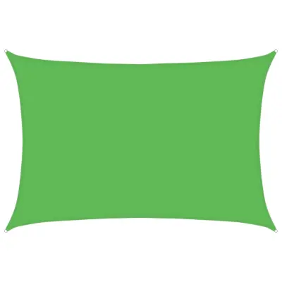 vidaXL Senčno jadro 160 g/m² svetlo zeleno 5x7 m HDPE