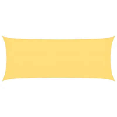 vidaXL Senčno jadro 160 g/m² bež 2x5 m HDPE