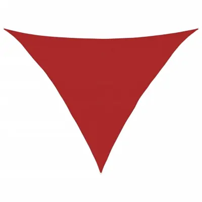 vidaXL Senčno jadro 160 g/m² rdeče 5x5x6 m HDPE