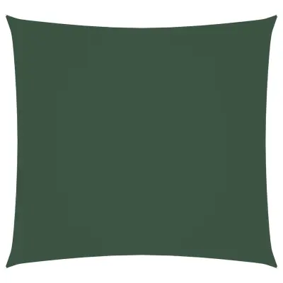 vidaXL Senčno jadro oksford blago kvadratno 6x6 m temno zeleno