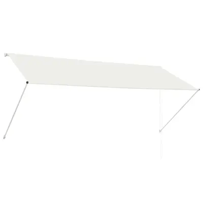 vidaXL Zložljiva tenda 300x150 cm krem