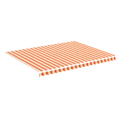 vidaXL Nadomestno blago za tendo rumeno in oranžno 4,5x3,5 m