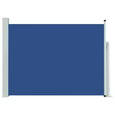 vidaXL Zložljiva stranska tenda za teraso 120x500 cm modra