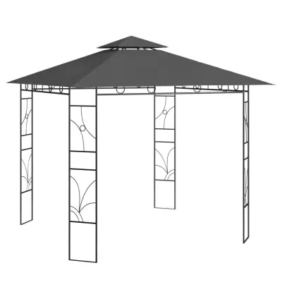 vidaXL Paviljon 3x3x2,7 m antraciten 160 g/m²