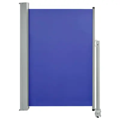 vidaXL Zložljiva stranska tenda za teraso 120x300 cm modra