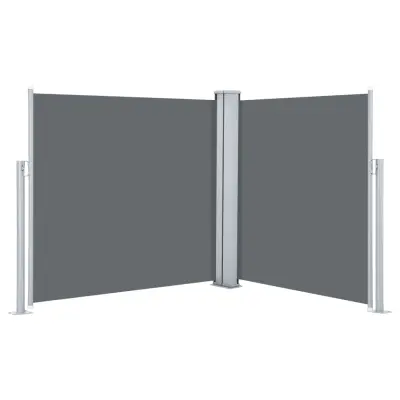 vidaXL Zložljiva stranska tenda antracitna 120x600 cm