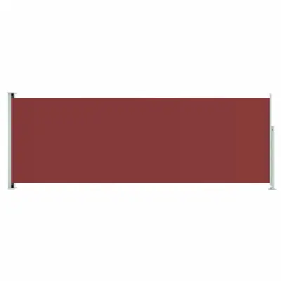 vidaXL Zložljiva stranska tenda za teraso 220x600 cm rdeča