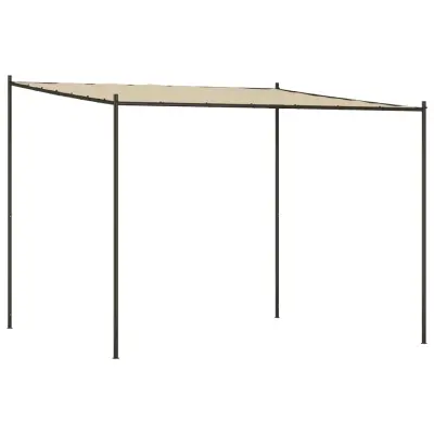 vidaXL Paviljon bež 3x3 m 180 g/m² blago in jeklo