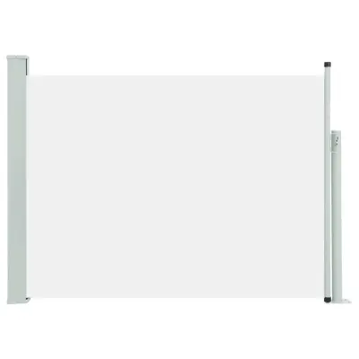 vidaXL Zložljiva stranska tenda za teraso 120x500 cm krem