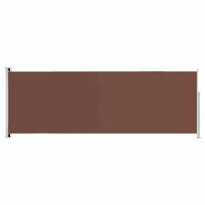 vidaXL Zložljiva stranska tenda za teraso 220x600 cm rjava
