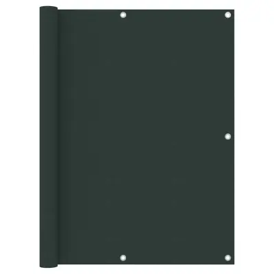 vidaXL Balkonsko platno temno zeleno 120x600 cm oksford blago
