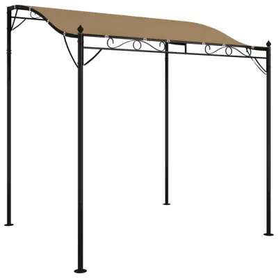 vidaXL Nadstrešek taupe 2x2,3 m 180 g/m² blago in jeklo