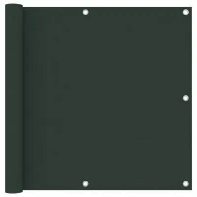 vidaXL Balkonsko platno temno zeleno 90x500 cm oksford blago