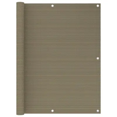 vidaXL Balkonsko platno taupe 120x600 cm HDPE