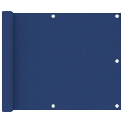 vidaXL Balkonsko platno modro 75x600 cm oksford blago