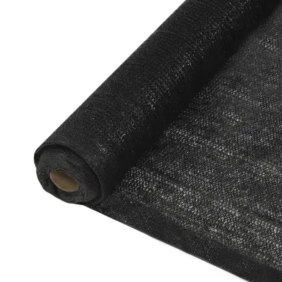 vidaXL Mreža za zasebnost HDPE 1,5x25 m črna