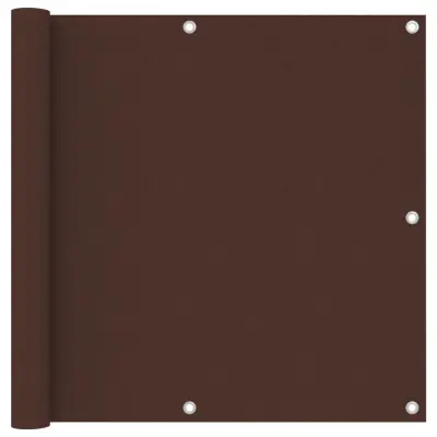 vidaXL Balkonsko platno rjavo 90x600 cm oksford blago