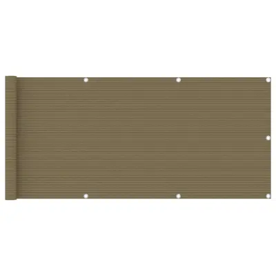 vidaXL Balkonsko platno taupe 75x400 cm HDPE