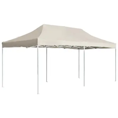vidaXL Profesionalni šotor za zabave aluminij 6x3 m krem