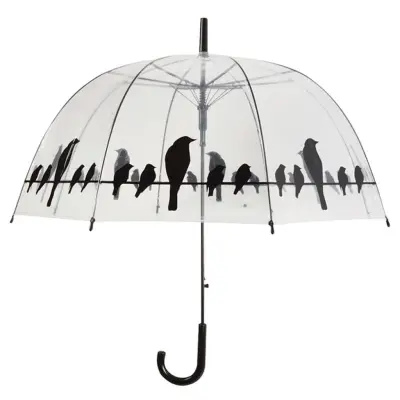 Esschert Design prozoren dežnik z motivom ptic na žici TP166