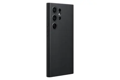 SAMSUNG Galaxy S24 Ultra Vegan Leather črn ovitek za telefon