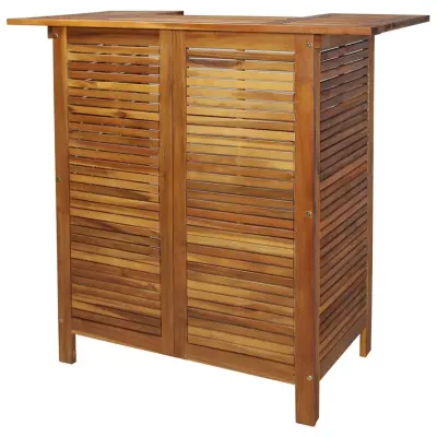 vidaXL Barska miza 110x50x105 cm trden akacijev les