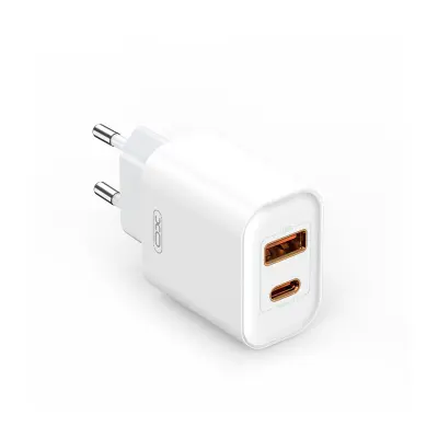 Polnilec za telefon XO CE12 1xUSB, 1xUSB-C 20W