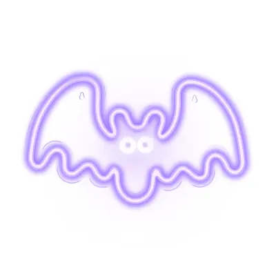 Neon LED luč stenska - netopir