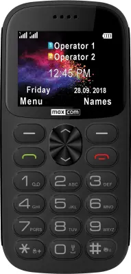 MAXCOM MM471 črn mobilni telefon