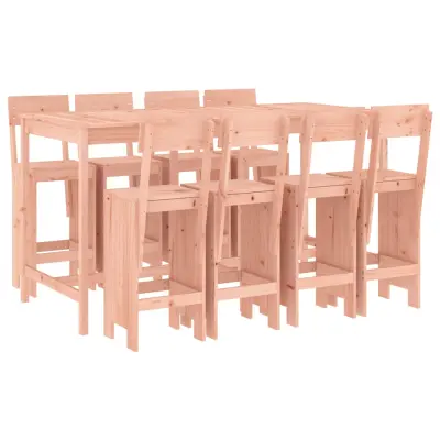 vidaXL Vrtna barska garnitura 9-delna trden les douglas