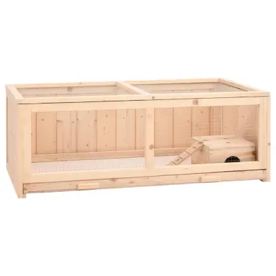vidaXL Kletka za hrčke 104x52x38 cm trden les jelke