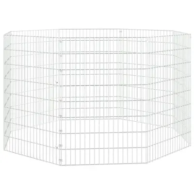 vidaXL Ograda za živali na prostem z 8 paneli 54x80 cm železo